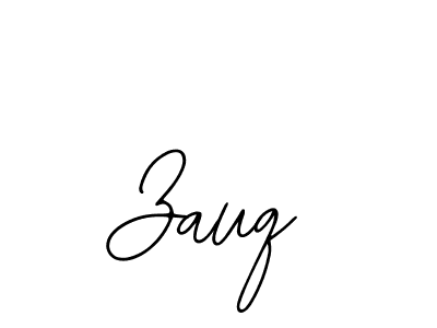 Design your own signature with our free online signature maker. With this signature software, you can create a handwritten (Bearetta-2O07w) signature for name Zauq. Zauq signature style 12 images and pictures png