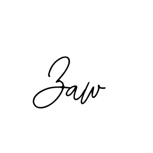 You should practise on your own different ways (Bearetta-2O07w) to write your name (Zaw) in signature. don't let someone else do it for you. Zaw signature style 12 images and pictures png