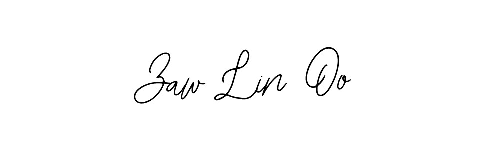 How to make Zaw Lin Oo name signature. Use Bearetta-2O07w style for creating short signs online. This is the latest handwritten sign. Zaw Lin Oo signature style 12 images and pictures png