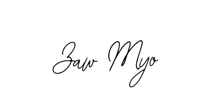 Also we have Zaw Myo name is the best signature style. Create professional handwritten signature collection using Bearetta-2O07w autograph style. Zaw Myo signature style 12 images and pictures png