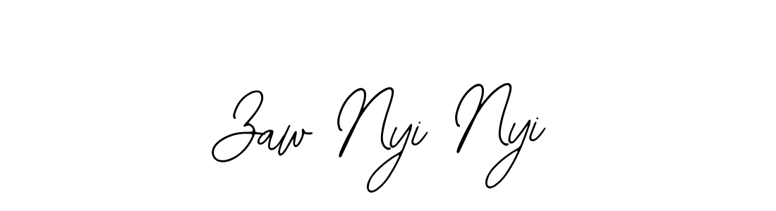 Make a beautiful signature design for name Zaw Nyi Nyi. With this signature (Bearetta-2O07w) style, you can create a handwritten signature for free. Zaw Nyi Nyi signature style 12 images and pictures png