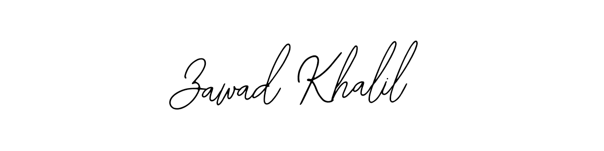 Also You can easily find your signature by using the search form. We will create Zawad Khalil name handwritten signature images for you free of cost using Bearetta-2O07w sign style. Zawad Khalil signature style 12 images and pictures png