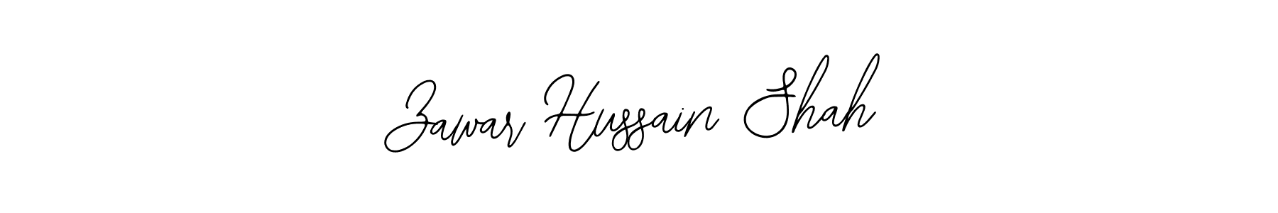 Design your own signature with our free online signature maker. With this signature software, you can create a handwritten (Bearetta-2O07w) signature for name Zawar Hussain Shah. Zawar Hussain Shah signature style 12 images and pictures png