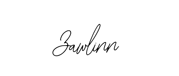 Use a signature maker to create a handwritten signature online. With this signature software, you can design (Bearetta-2O07w) your own signature for name Zawlinn. Zawlinn signature style 12 images and pictures png