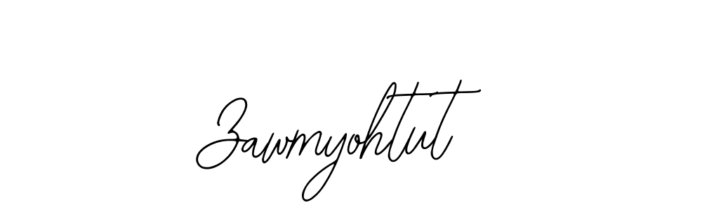 How to make Zawmyohtut signature? Bearetta-2O07w is a professional autograph style. Create handwritten signature for Zawmyohtut name. Zawmyohtut signature style 12 images and pictures png