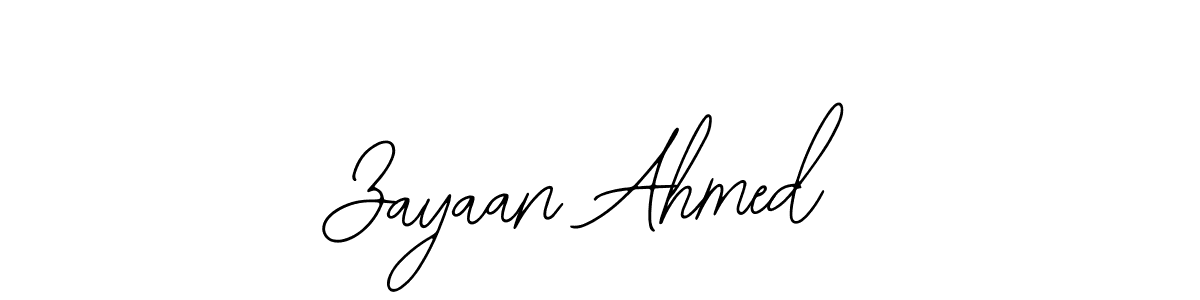 Design your own signature with our free online signature maker. With this signature software, you can create a handwritten (Bearetta-2O07w) signature for name Zayaan Ahmed. Zayaan Ahmed signature style 12 images and pictures png