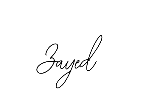 Design your own signature with our free online signature maker. With this signature software, you can create a handwritten (Bearetta-2O07w) signature for name Zayed. Zayed signature style 12 images and pictures png