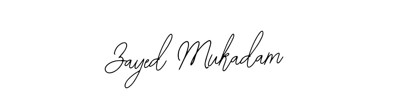 Zayed Mukadam stylish signature style. Best Handwritten Sign (Bearetta-2O07w) for my name. Handwritten Signature Collection Ideas for my name Zayed Mukadam. Zayed Mukadam signature style 12 images and pictures png