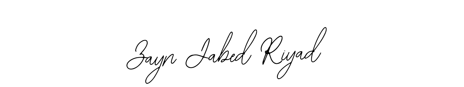 Create a beautiful signature design for name Zayn Jabed Riyad. With this signature (Bearetta-2O07w) fonts, you can make a handwritten signature for free. Zayn Jabed Riyad signature style 12 images and pictures png