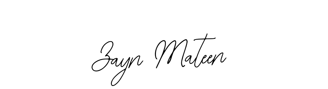 You should practise on your own different ways (Bearetta-2O07w) to write your name (Zayn Mateen) in signature. don't let someone else do it for you. Zayn Mateen signature style 12 images and pictures png