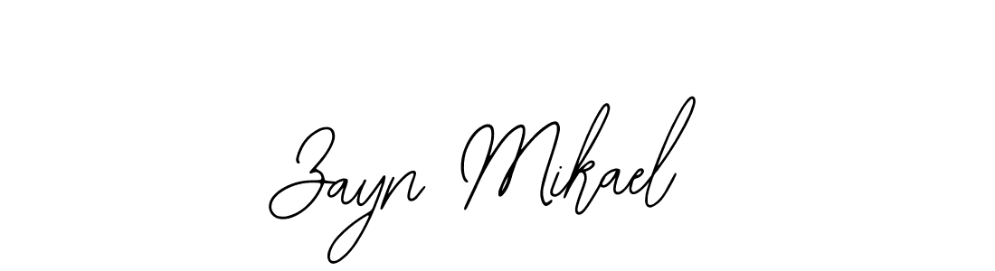 if you are searching for the best signature style for your name Zayn Mikael. so please give up your signature search. here we have designed multiple signature styles  using Bearetta-2O07w. Zayn Mikael signature style 12 images and pictures png