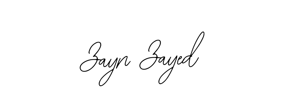 How to make Zayn Zayed name signature. Use Bearetta-2O07w style for creating short signs online. This is the latest handwritten sign. Zayn Zayed signature style 12 images and pictures png