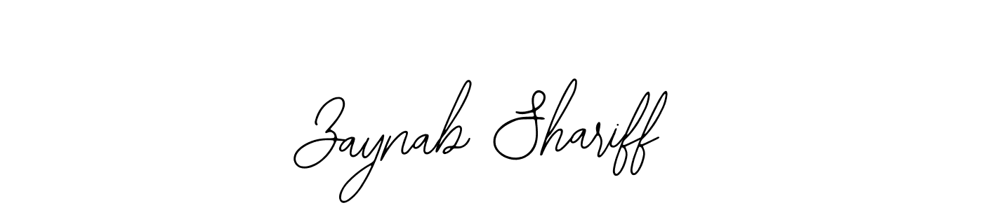 Make a beautiful signature design for name Zaynab Shariff. Use this online signature maker to create a handwritten signature for free. Zaynab Shariff signature style 12 images and pictures png