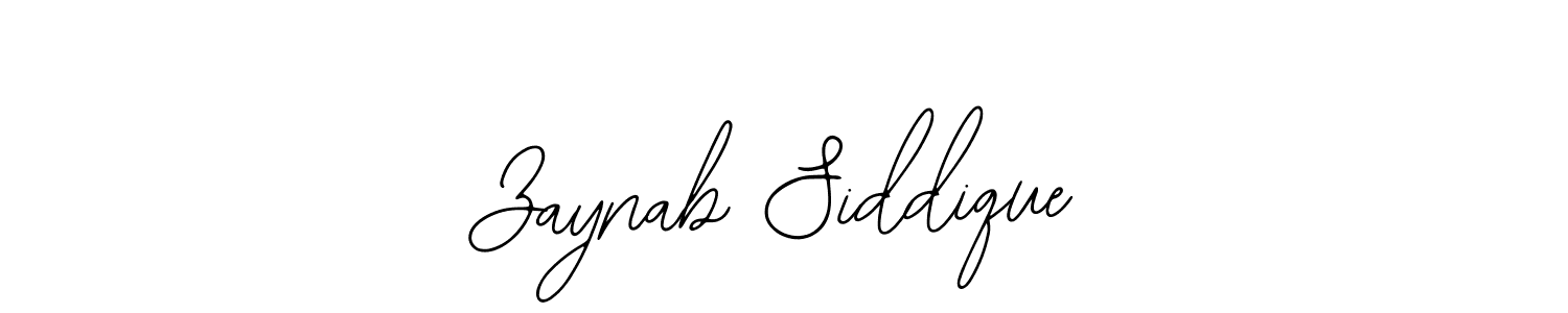 Make a beautiful signature design for name Zaynab Siddique. With this signature (Bearetta-2O07w) style, you can create a handwritten signature for free. Zaynab Siddique signature style 12 images and pictures png