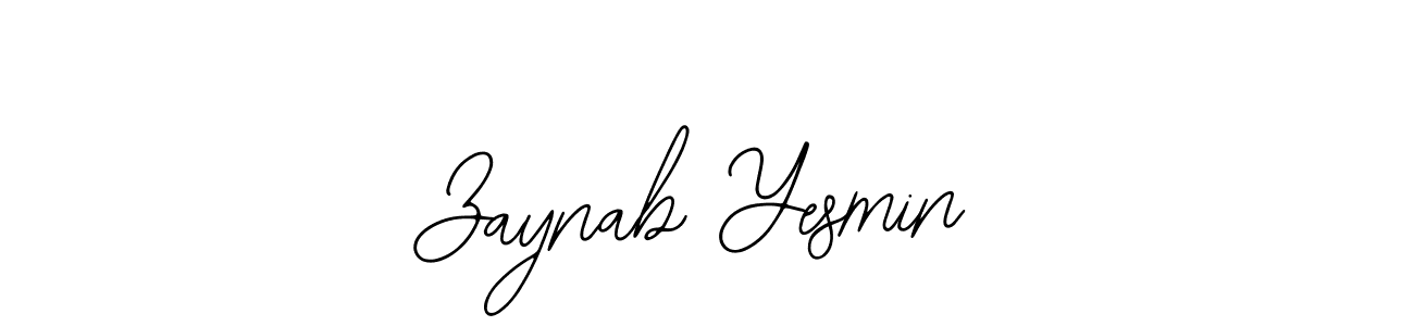 Zaynab Yesmin stylish signature style. Best Handwritten Sign (Bearetta-2O07w) for my name. Handwritten Signature Collection Ideas for my name Zaynab Yesmin. Zaynab Yesmin signature style 12 images and pictures png