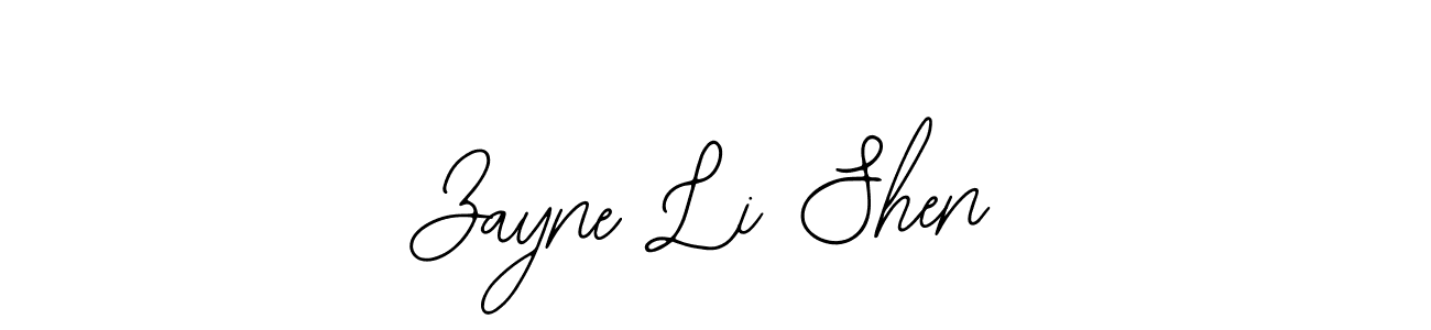 Use a signature maker to create a handwritten signature online. With this signature software, you can design (Bearetta-2O07w) your own signature for name Zayne Li Shen. Zayne Li Shen signature style 12 images and pictures png