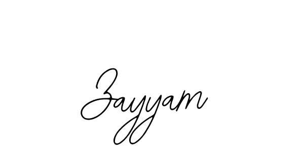 Design your own signature with our free online signature maker. With this signature software, you can create a handwritten (Bearetta-2O07w) signature for name Zayyam. Zayyam signature style 12 images and pictures png