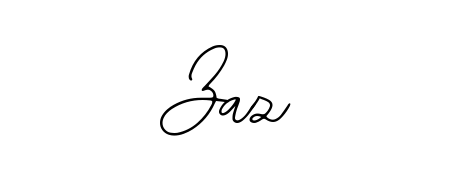 You should practise on your own different ways (Bearetta-2O07w) to write your name (Zaz) in signature. Don't let someone else do it for you. Zaz signature style 12 images and pictures png