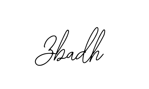 How to make Zbadh name signature. Use Bearetta-2O07w style for creating short signs online. This is the latest handwritten sign. Zbadh signature style 12 images and pictures png