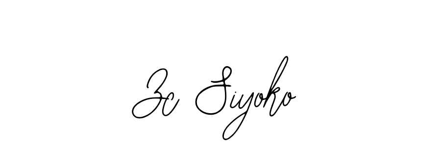 The best way (Bearetta-2O07w) to make a short signature is to pick only two or three words in your name. The name Zc Siyoko include a total of six letters. For converting this name. Zc Siyoko signature style 12 images and pictures png