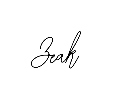 Zeak stylish signature style. Best Handwritten Sign (Bearetta-2O07w) for my name. Handwritten Signature Collection Ideas for my name Zeak. Zeak signature style 12 images and pictures png