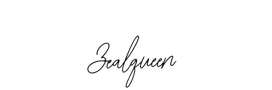 Use a signature maker to create a handwritten signature online. With this signature software, you can design (Bearetta-2O07w) your own signature for name Zealqueen. Zealqueen signature style 12 images and pictures png