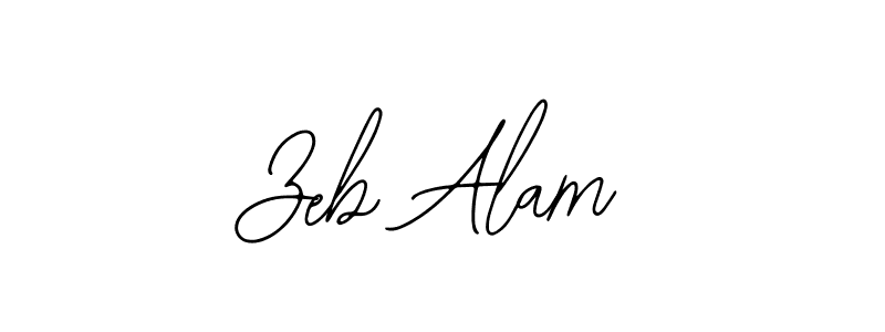 Also we have Zeb Alam name is the best signature style. Create professional handwritten signature collection using Bearetta-2O07w autograph style. Zeb Alam signature style 12 images and pictures png