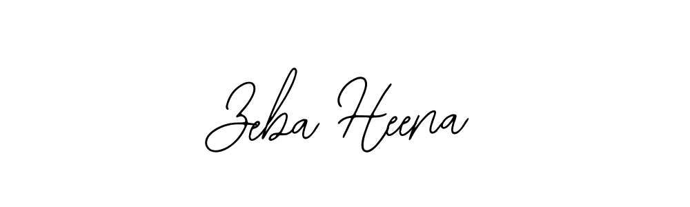 Use a signature maker to create a handwritten signature online. With this signature software, you can design (Bearetta-2O07w) your own signature for name Zeba Heena. Zeba Heena signature style 12 images and pictures png