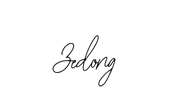 How to make Zedong name signature. Use Bearetta-2O07w style for creating short signs online. This is the latest handwritten sign. Zedong signature style 12 images and pictures png