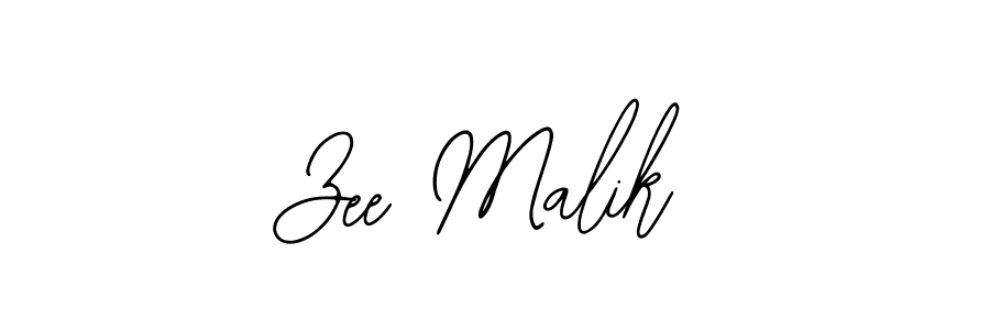 Design your own signature with our free online signature maker. With this signature software, you can create a handwritten (Bearetta-2O07w) signature for name Zee Malik. Zee Malik signature style 12 images and pictures png