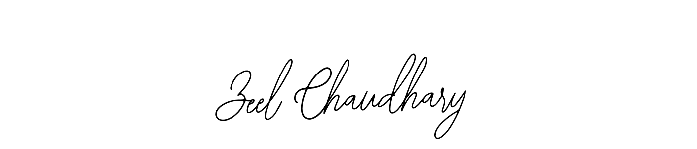 Design your own signature with our free online signature maker. With this signature software, you can create a handwritten (Bearetta-2O07w) signature for name Zeel Chaudhary. Zeel Chaudhary signature style 12 images and pictures png