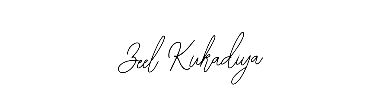 How to Draw Zeel Kukadiya signature style? Bearetta-2O07w is a latest design signature styles for name Zeel Kukadiya. Zeel Kukadiya signature style 12 images and pictures png