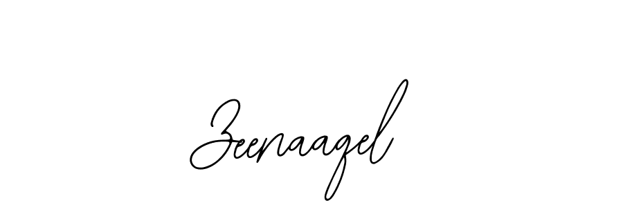 How to make Zeenaaqel name signature. Use Bearetta-2O07w style for creating short signs online. This is the latest handwritten sign. Zeenaaqel signature style 12 images and pictures png