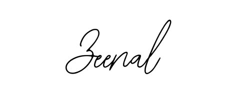 Enhance your business communications with Zeenal signature in Bearetta-2O07w lettering. Clean, modern, and universally compatible. Zeenal signature style 12 images and pictures png