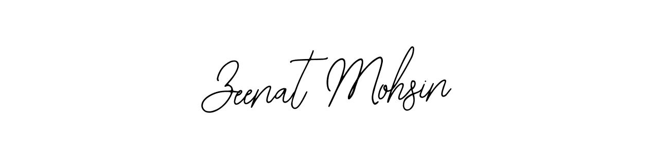 How to make Zeenat Mohsin name signature. Use Bearetta-2O07w style for creating short signs online. This is the latest handwritten sign. Zeenat Mohsin signature style 12 images and pictures png