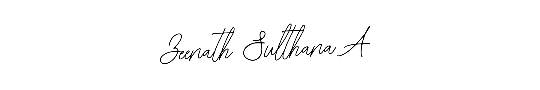 Zeenath Sulthana A stylish signature style. Best Handwritten Sign (Bearetta-2O07w) for my name. Handwritten Signature Collection Ideas for my name Zeenath Sulthana A. Zeenath Sulthana A signature style 12 images and pictures png
