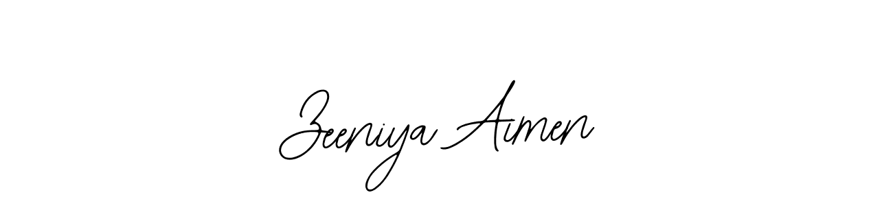 Once you've used our free online signature maker to create your best signature Bearetta-2O07w style, it's time to enjoy all of the benefits that Zeeniya Aimen name signing documents. Zeeniya Aimen signature style 12 images and pictures png