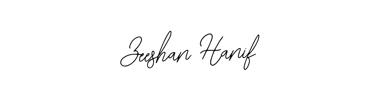 You should practise on your own different ways (Bearetta-2O07w) to write your name (Zeeshan Hanif) in signature. don't let someone else do it for you. Zeeshan Hanif signature style 12 images and pictures png