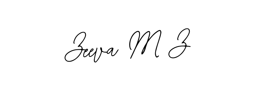 if you are searching for the best signature style for your name Zeeva M Z. so please give up your signature search. here we have designed multiple signature styles  using Bearetta-2O07w. Zeeva M Z signature style 12 images and pictures png