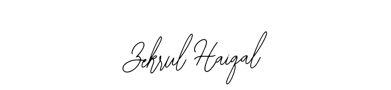 How to Draw Zekrul Haiqal signature style? Bearetta-2O07w is a latest design signature styles for name Zekrul Haiqal. Zekrul Haiqal signature style 12 images and pictures png