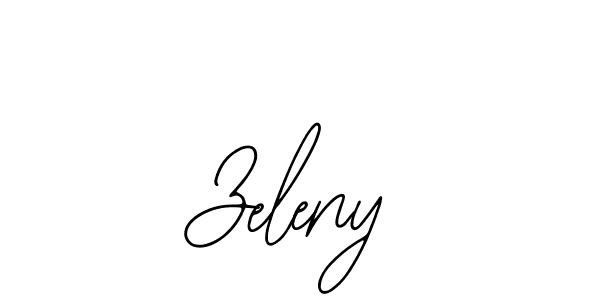 How to make Zeleny signature? Bearetta-2O07w is a professional autograph style. Create handwritten signature for Zeleny name. Zeleny signature style 12 images and pictures png
