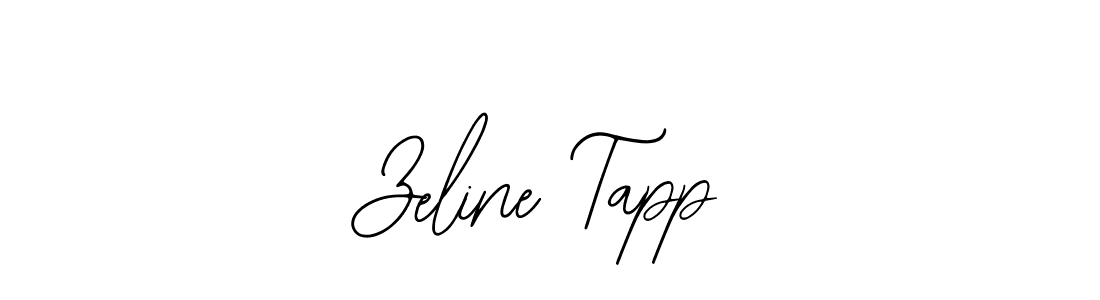 Make a beautiful signature design for name Zeline Tapp. Use this online signature maker to create a handwritten signature for free. Zeline Tapp signature style 12 images and pictures png