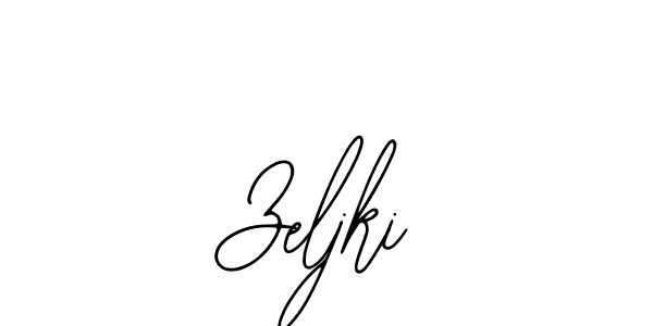 Use a signature maker to create a handwritten signature online. With this signature software, you can design (Bearetta-2O07w) your own signature for name Zeljki. Zeljki signature style 12 images and pictures png