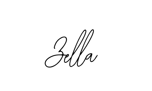 You should practise on your own different ways (Bearetta-2O07w) to write your name (Zella) in signature. don't let someone else do it for you. Zella signature style 12 images and pictures png