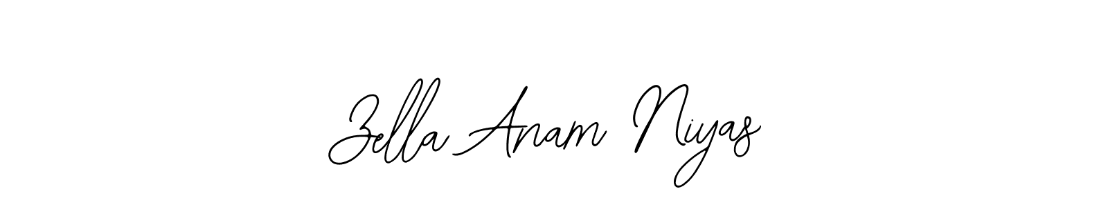 Also we have Zella Anam Niyas name is the best signature style. Create professional handwritten signature collection using Bearetta-2O07w autograph style. Zella Anam Niyas signature style 12 images and pictures png