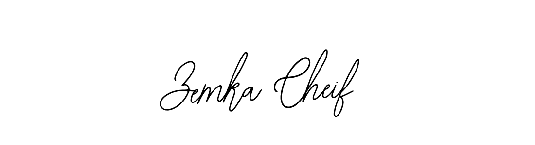 How to make Zemka Cheif name signature. Use Bearetta-2O07w style for creating short signs online. This is the latest handwritten sign. Zemka Cheif signature style 12 images and pictures png