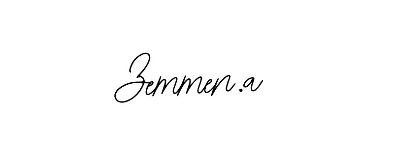 You should practise on your own different ways (Bearetta-2O07w) to write your name (Zemmen.a) in signature. don't let someone else do it for you. Zemmen.a signature style 12 images and pictures png