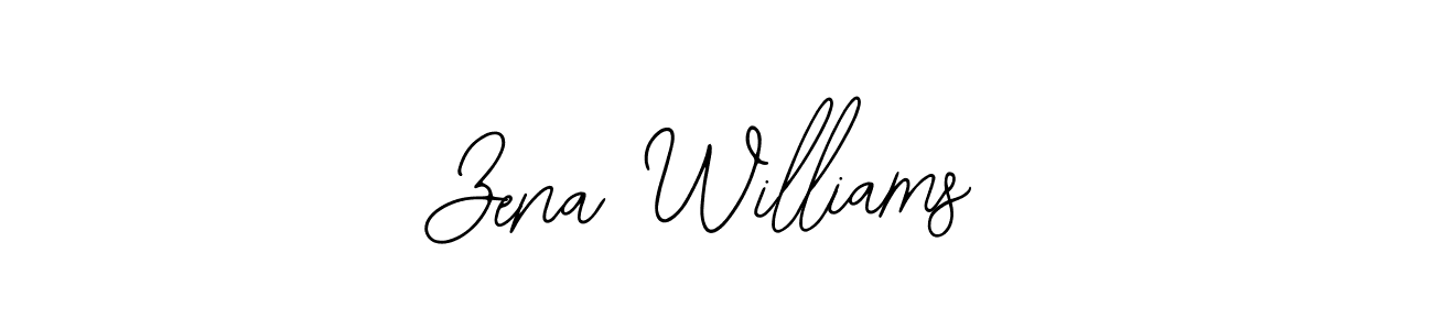 Bearetta-2O07w is a professional signature style that is perfect for those who want to add a touch of class to their signature. It is also a great choice for those who want to make their signature more unique. Get Zena Williams name to fancy signature for free. Zena Williams signature style 12 images and pictures png