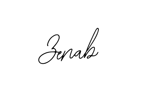 You should practise on your own different ways (Bearetta-2O07w) to write your name (Zenab) in signature. don't let someone else do it for you. Zenab signature style 12 images and pictures png