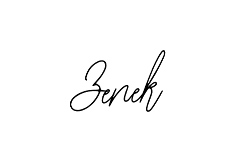 Use a signature maker to create a handwritten signature online. With this signature software, you can design (Bearetta-2O07w) your own signature for name Zenek. Zenek signature style 12 images and pictures png